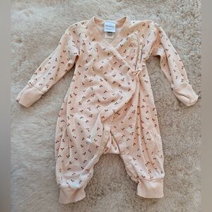 Hanna Andersson - Adorable 🍒 Pink Cherry Kimono Onesie Size 6-12M